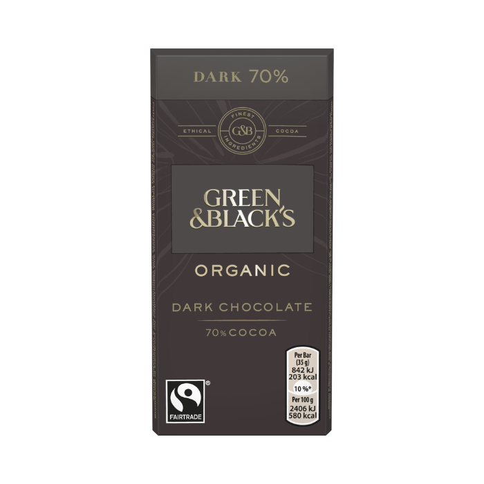 Green & Black's Organic Dark 70% Chocolate Bar 35g x 30