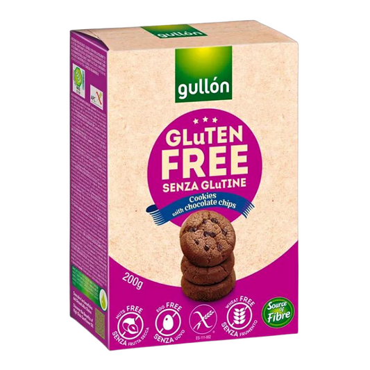 Gullon Gluten Free Cookies with Chocolate Chips 200g x 12