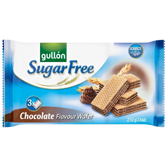 Gullon Sugar Free Chocolate Wafers 210g x 12