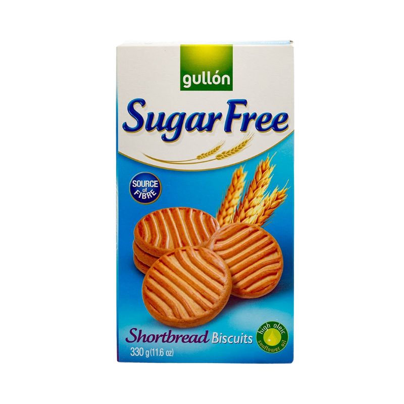 Gullon Sugar Free Shortbread Biscuits 330g x 10