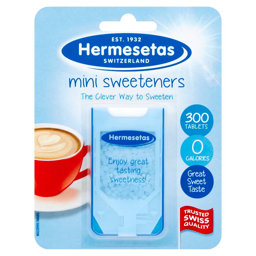 Hermesetas Mini Sweeteners 300 Tablets x 12