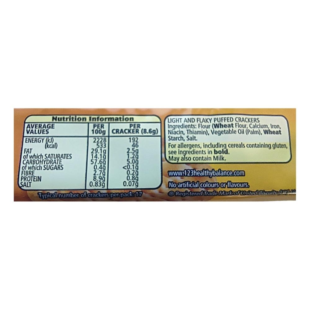 Jacob's Cornish Wafers 150g x 12 Label