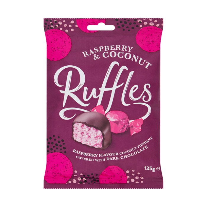 Jameson's Raspberry & Coconut Ruffles 135g x 12