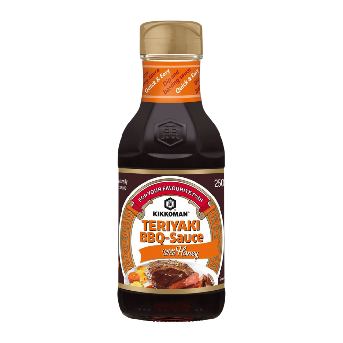 Kikkoman Teriyaki BBQ Sauce with Honey 250ml x 6