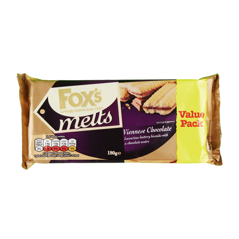 Fox's Melts Viennese Chocolate 180g x 12