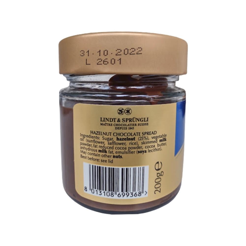 Lindt Hazelnut Chocolate Spread 200g x 6 Label (1)