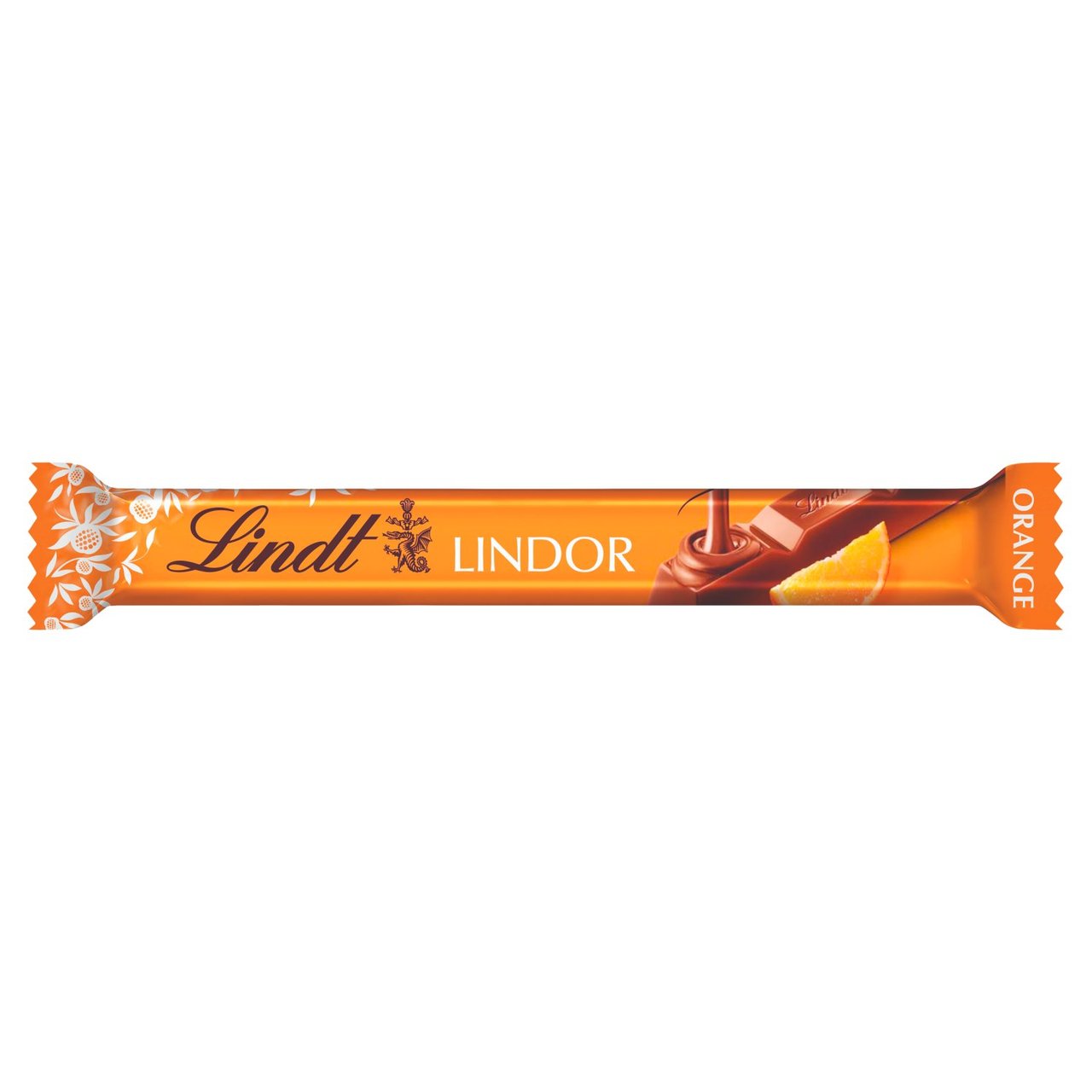 Lindt Lindor Milk Orange Chocolate Bar 38g x 24