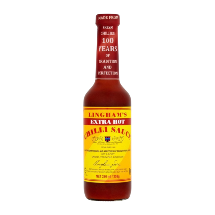 Lingham's Extra Hot Chilli Sauce 280ml x 6