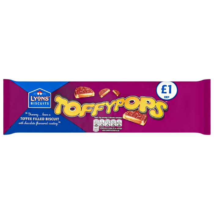 Lyons' Biscuits Toffypops 120g x 18