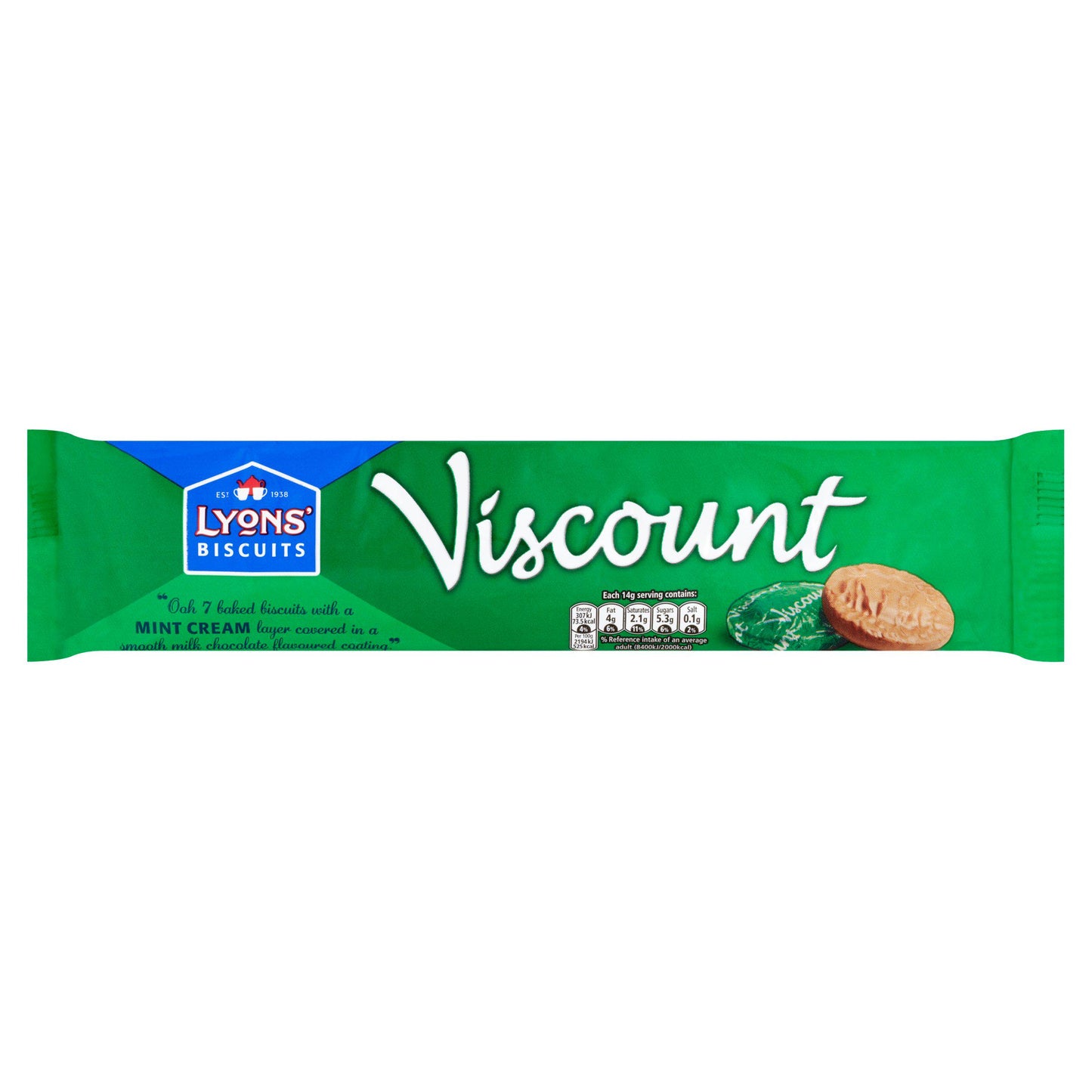 Lyons' Biscuits Viscount Mints 98g x 21