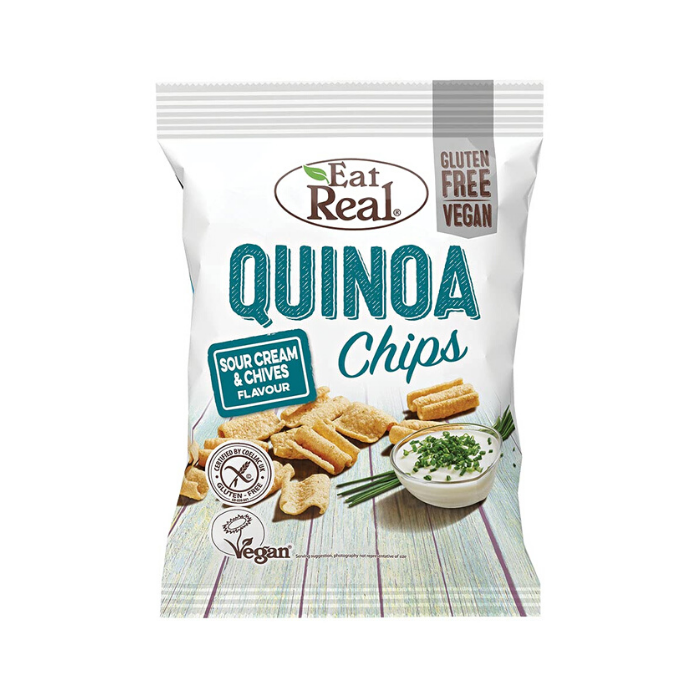 Eat Real Quinoa Chips Sour Cream & Chives 30g x 12