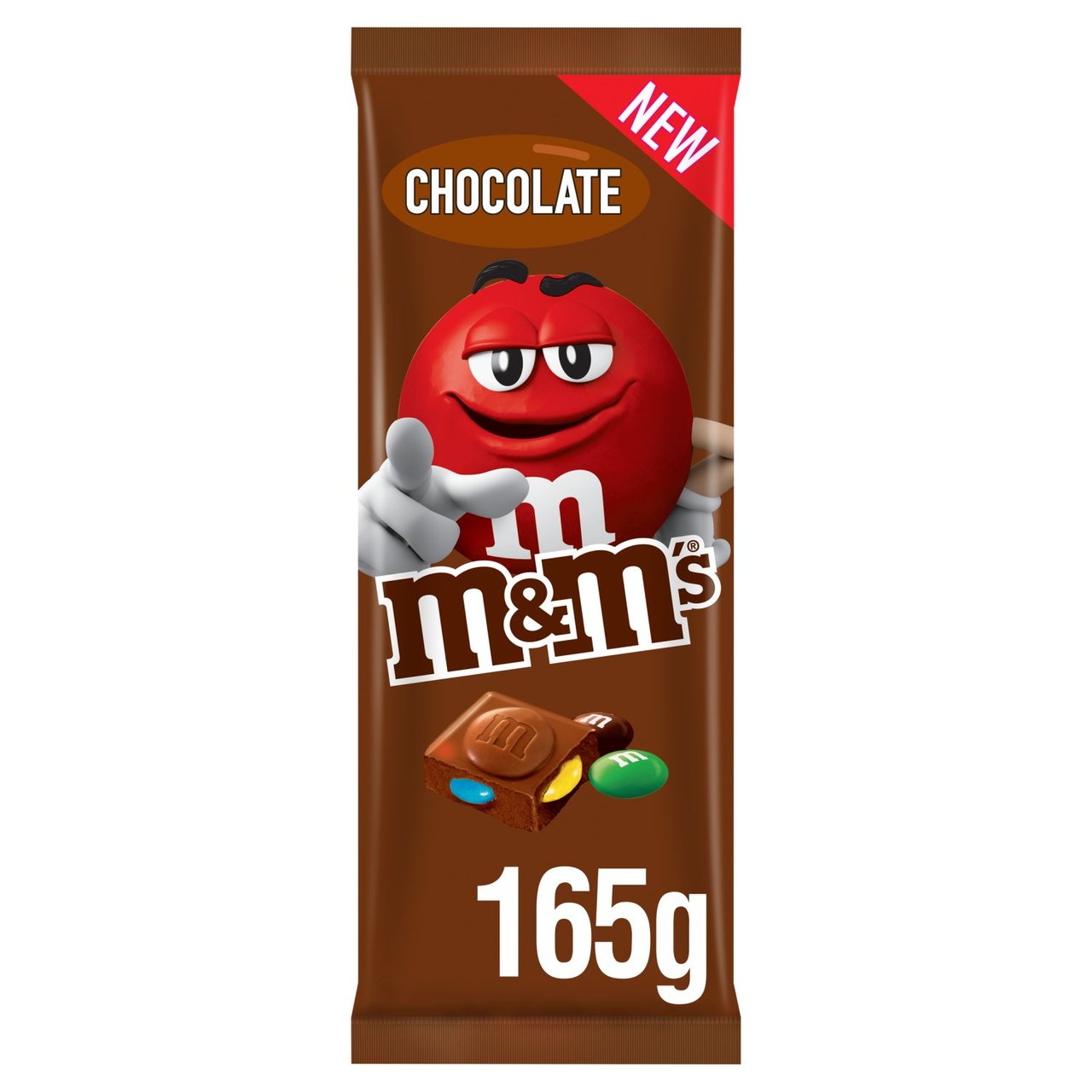 M&M's Chocolate Bar 165g x 16