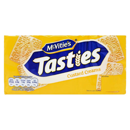 McVitie's Tasties Custard Creams Biscuits 300g x 24