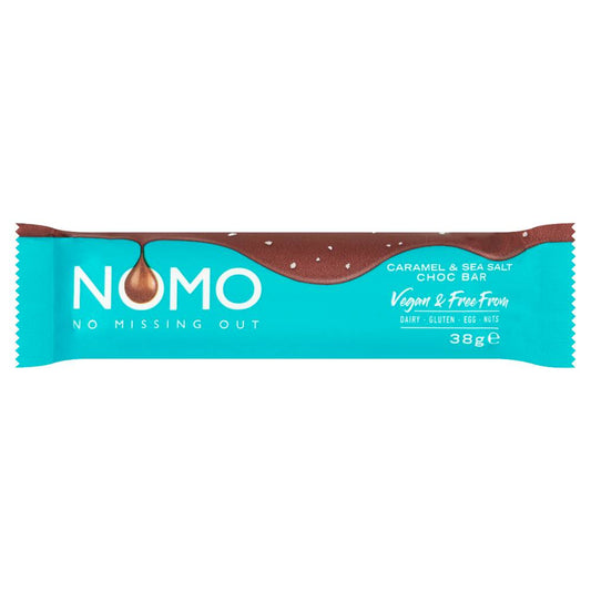 NOMO Caramel & Sea Salt Chocolate Bar 38g x 24