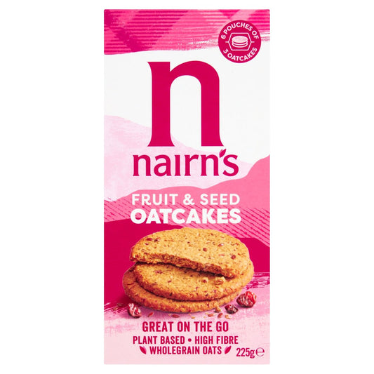 Nairn’s Fruit & Seed Oatcakes 225g x 8