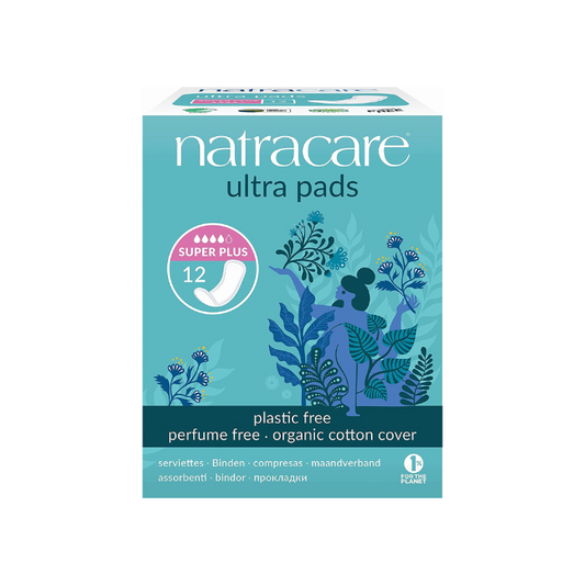 Natracare Ultra Super Plus Period Pads 12 Pack x 12