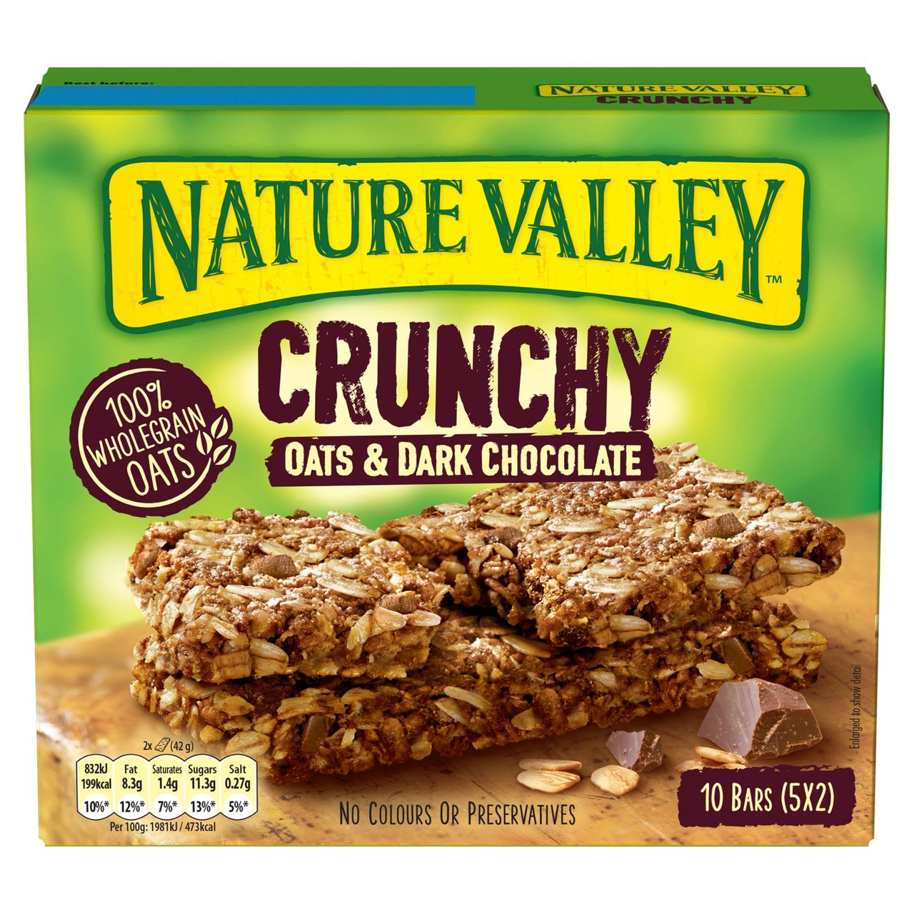 Nature Valley Crunchy Oats & Dark Chocolate Cereal Bars 5 Pack x 5