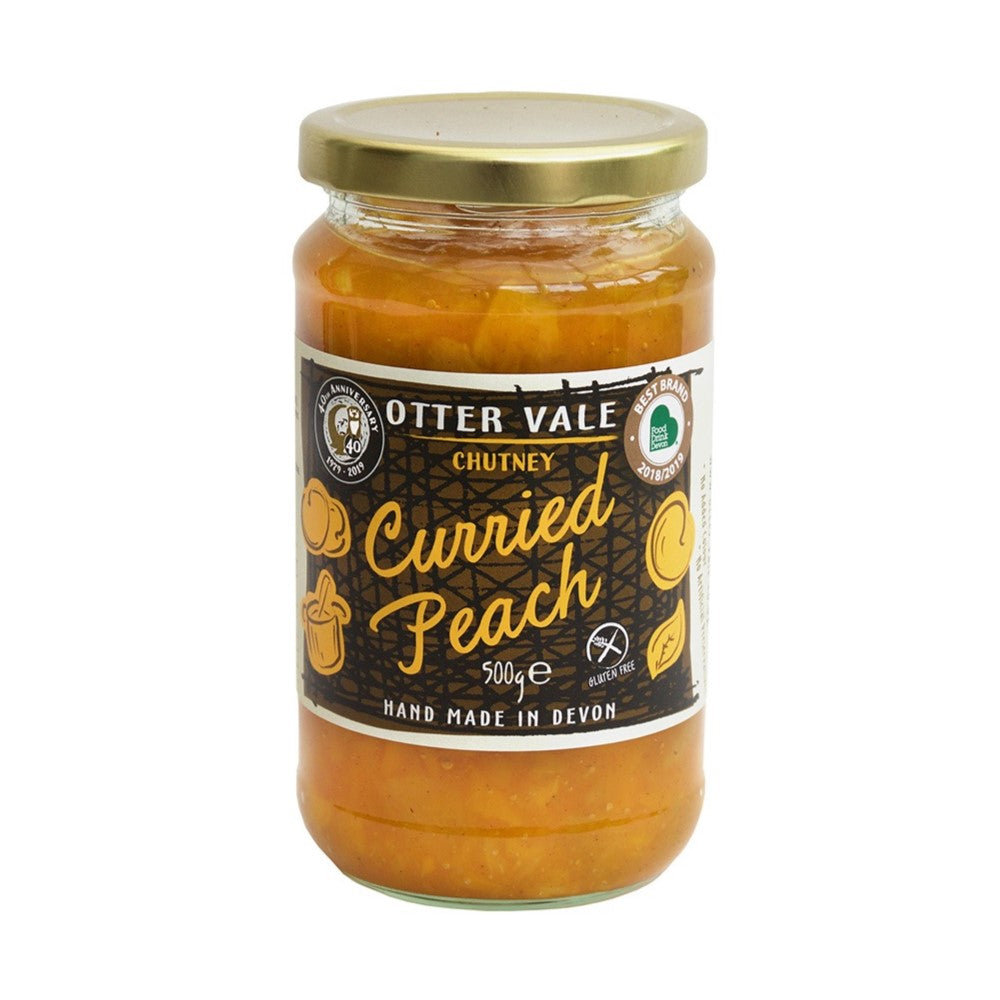 Otter Vale Curried Peach Chutney 500g x 6