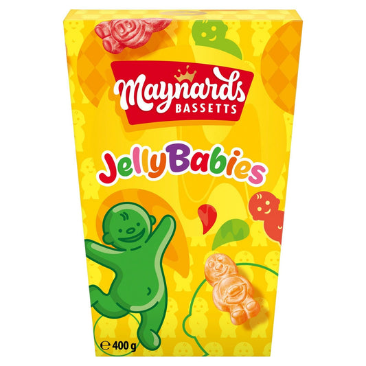 Maynards Bassetts Jelly Babies Sweets Carton 400g x 6