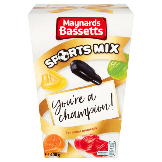 Maynards Bassetts Sports Mix Sweets Carton 400g x 6