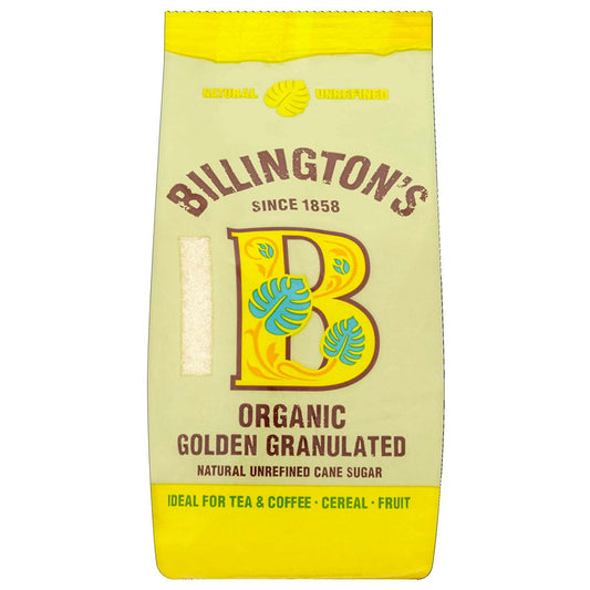 Billington's Organic Golden Granulated Sugar 500g x 10