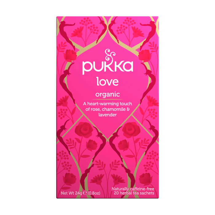 Pukka Herbs Love Tea 20 Tea Sachets x 4