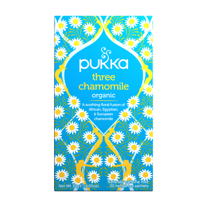 Pukka Herbs Three Chamomile 20 Tea Sachets x 4