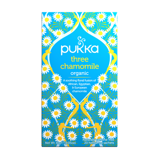 Pukka Herbs Three Chamomile 20 Tea Sachets x 4