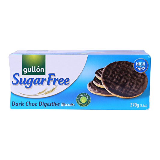 Gullon Sugar Free Dark Chocolate Digestive Biscuits 270g x 15