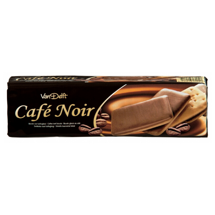 Van Delft Café Noir Biscuits 200g x 12