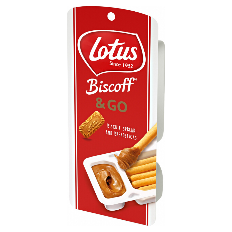 Lotus Biscoff and Go Biscuit Spread and Breadsticks 45g