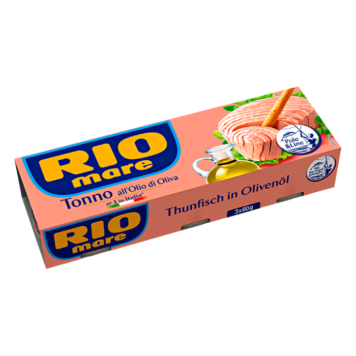 Rio Mare Tuna in Olive Oil 3 Cans x 80g x 21