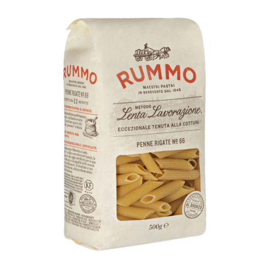 Rummo Lenta Lavorazione Penne Rigate Pasta 500g x 16