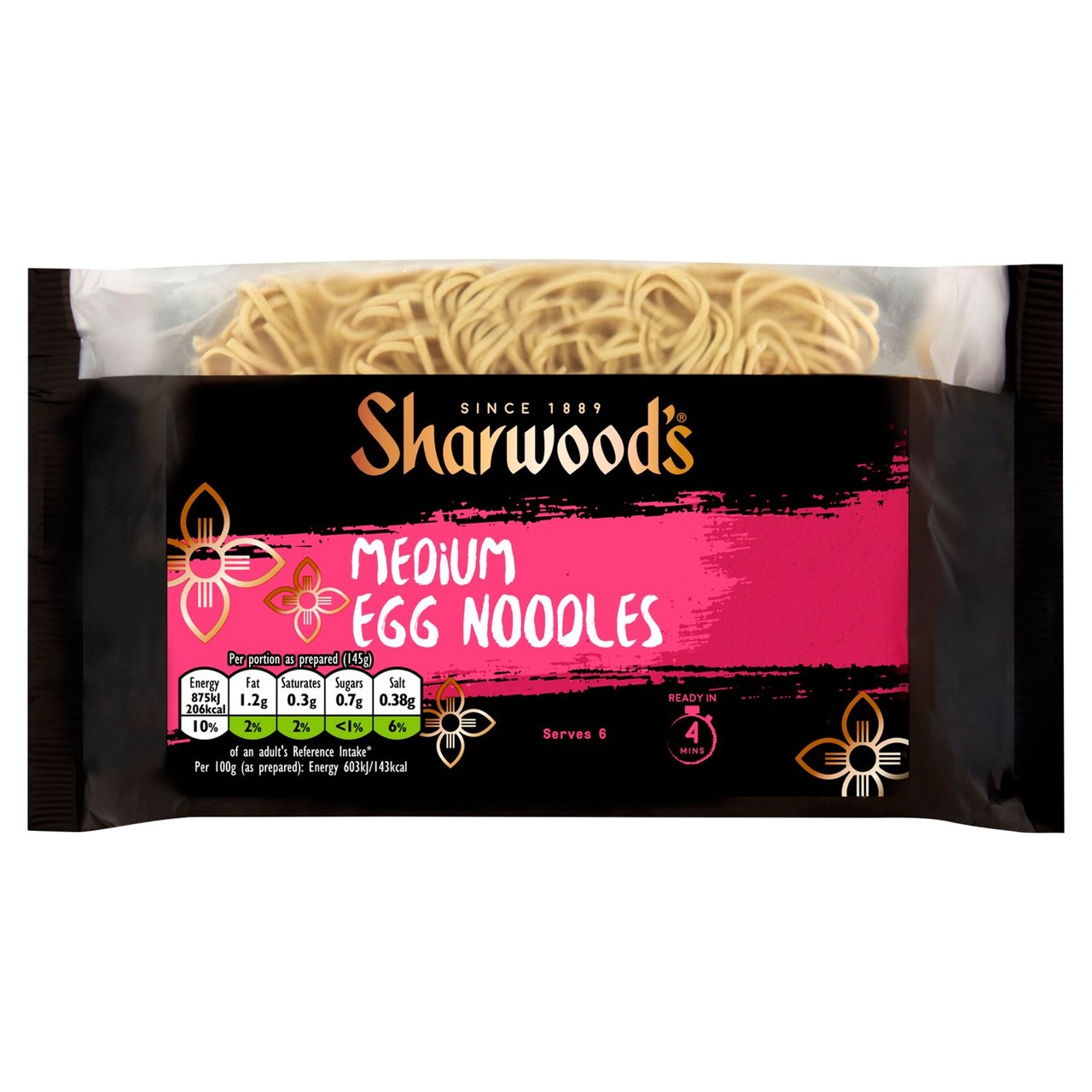 Sharwood's Medium Egg Noodles 340g x 8