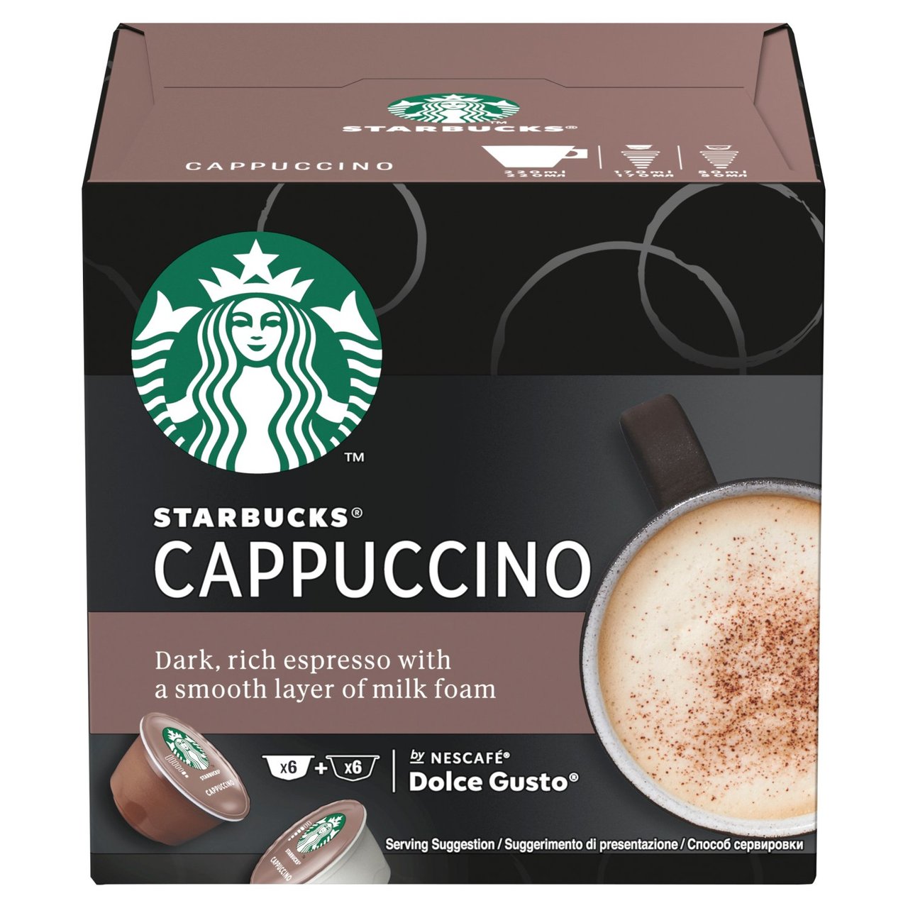 Starbucks Cappuccino 12 Coffee Pods x 3