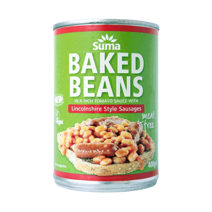 Suma Baked Beans & Vegan Sausages 400g x 12