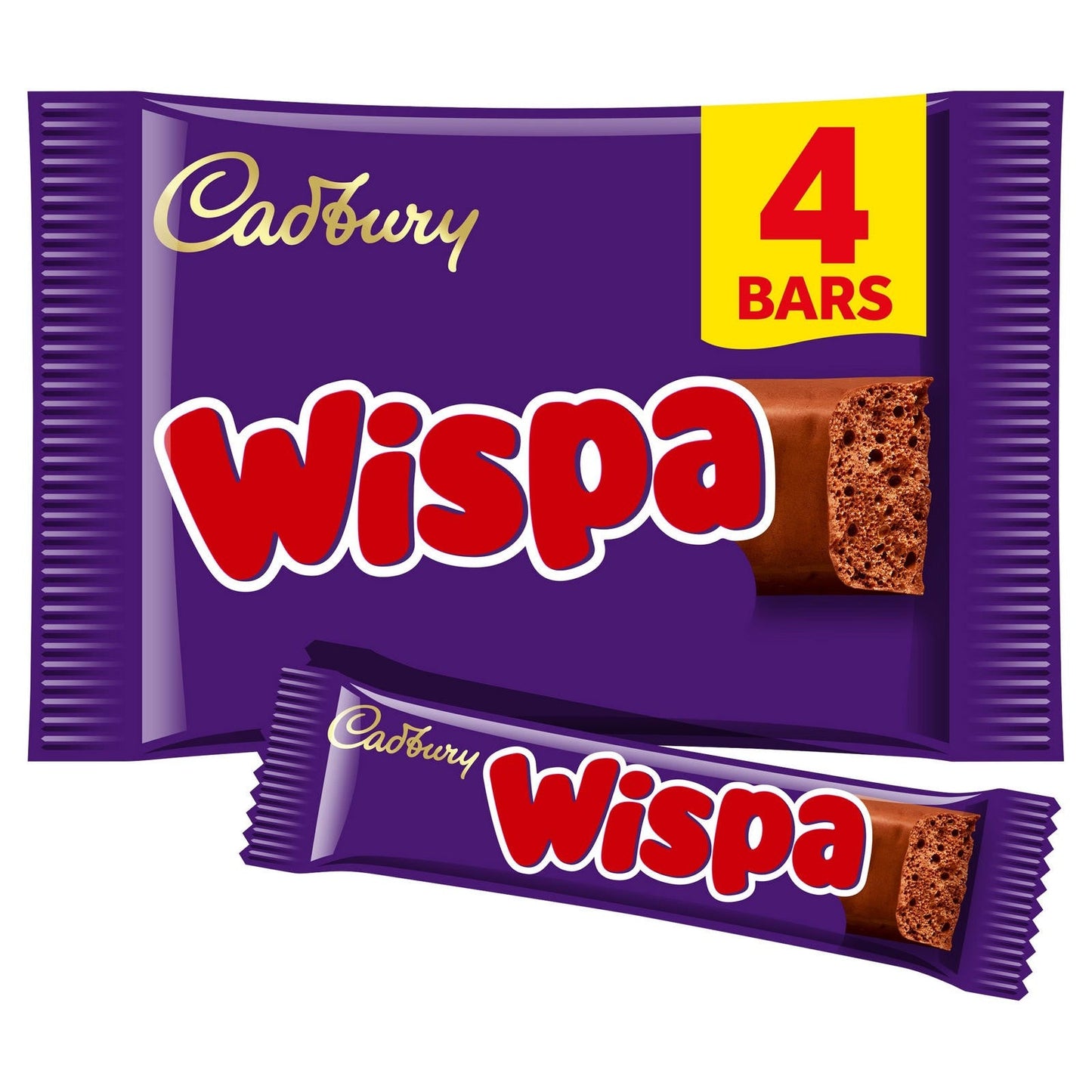 Cadbury Wispa Chocolate Bar 4 Pack x 11