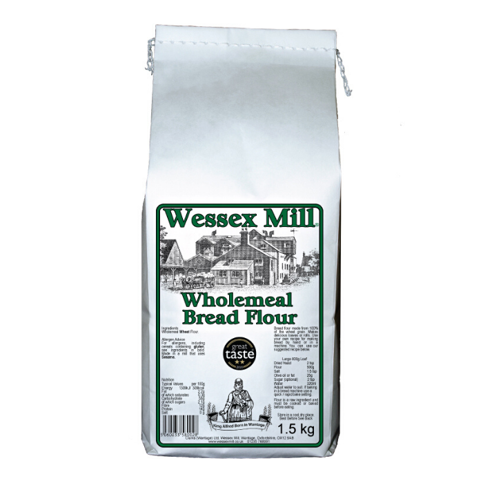 Wessex Mill Wholemeal Bread Flour 1.5kg x 5