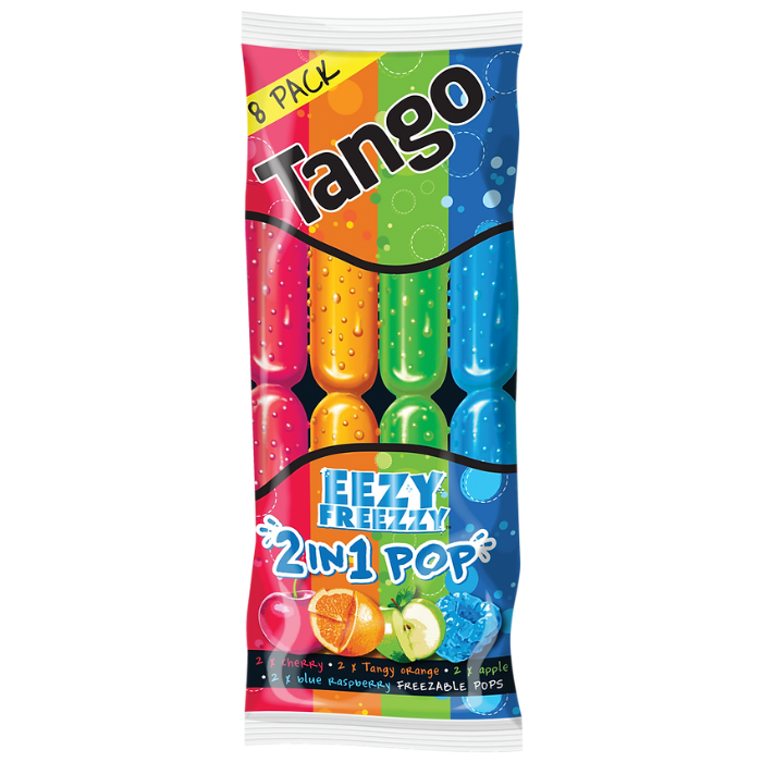 Tango Eezy Freezzy 2-in-1 Pops 8 Pack x 20