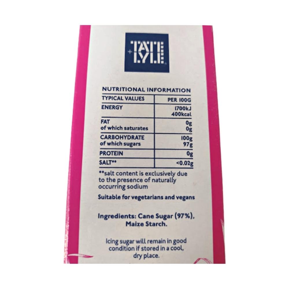 Tate & Lyle Icing Sugar 500g Label