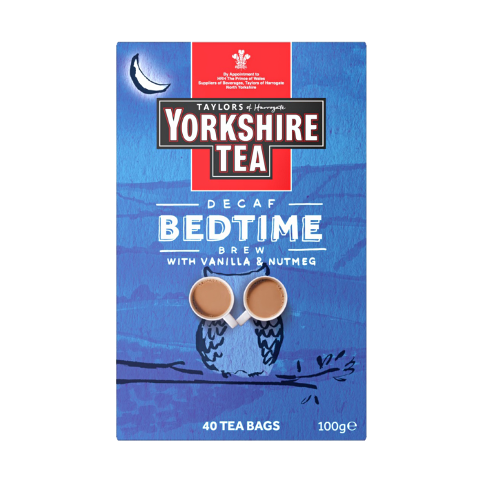 Taylors of Harrogate Yorkshire Tea Decaf Bedtime Brew 40 Tea Bags x 4