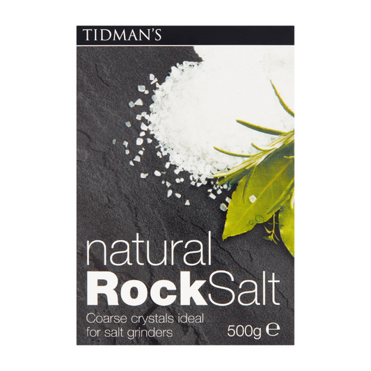 Tidman's Natural Rock Salt 500g x 12