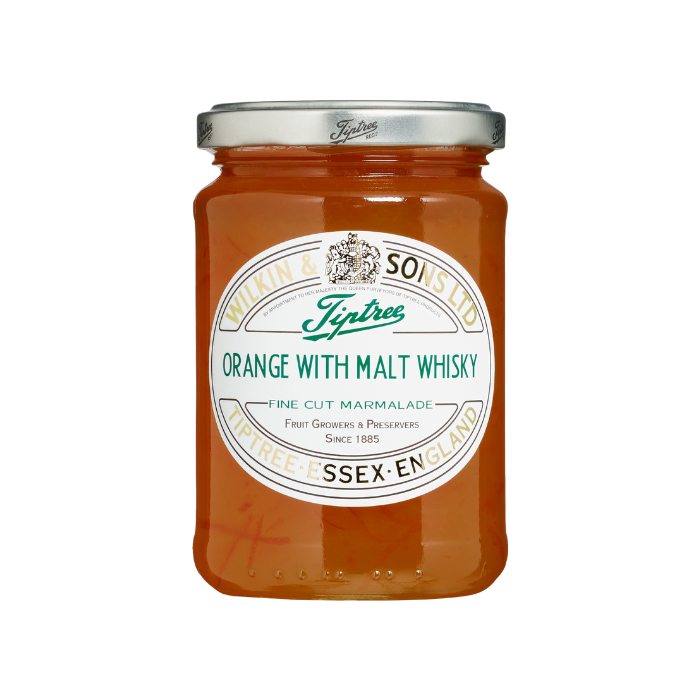 Tiptree Orange with Malt Whisky Fine Cut Marmalade 340g x 6