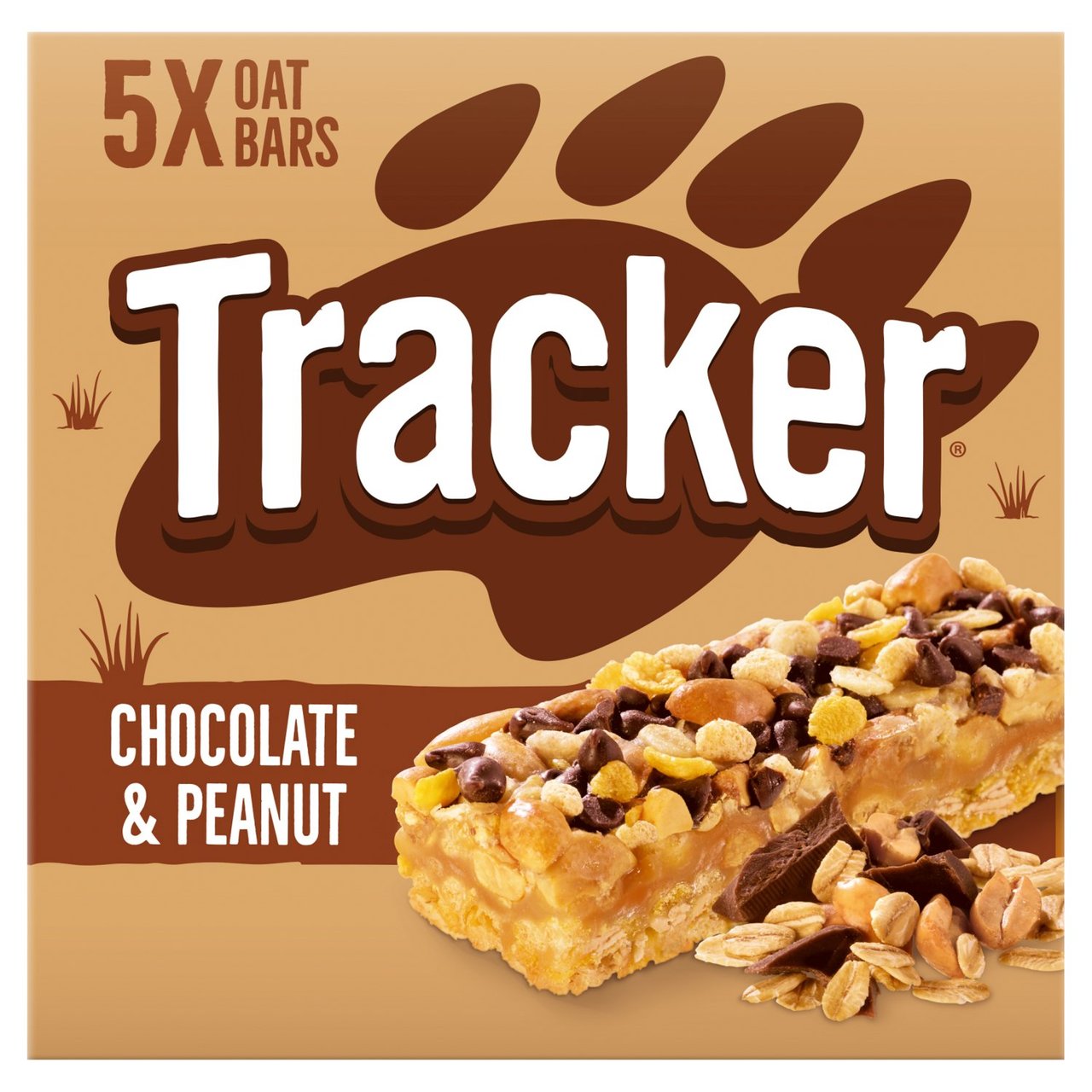 Tracker Chocolate & Peanut Oat Bars 5 Pack x 7