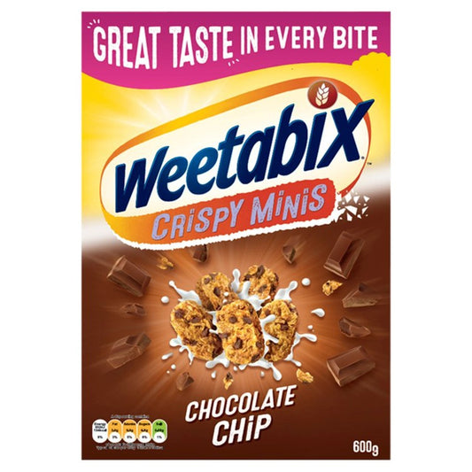 Weetabix Crispy Minis Chocolate Chip 600g x 10