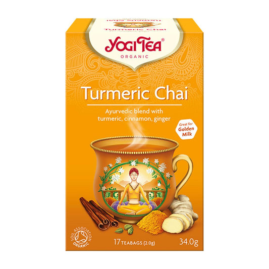 Yogi Tea Organic Turmeric Chai 17 Tea Bags x 6